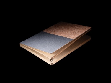 Logo trade mainoslahjat ja liikelahjat kuva: A5 vihko korkista ja kraftista